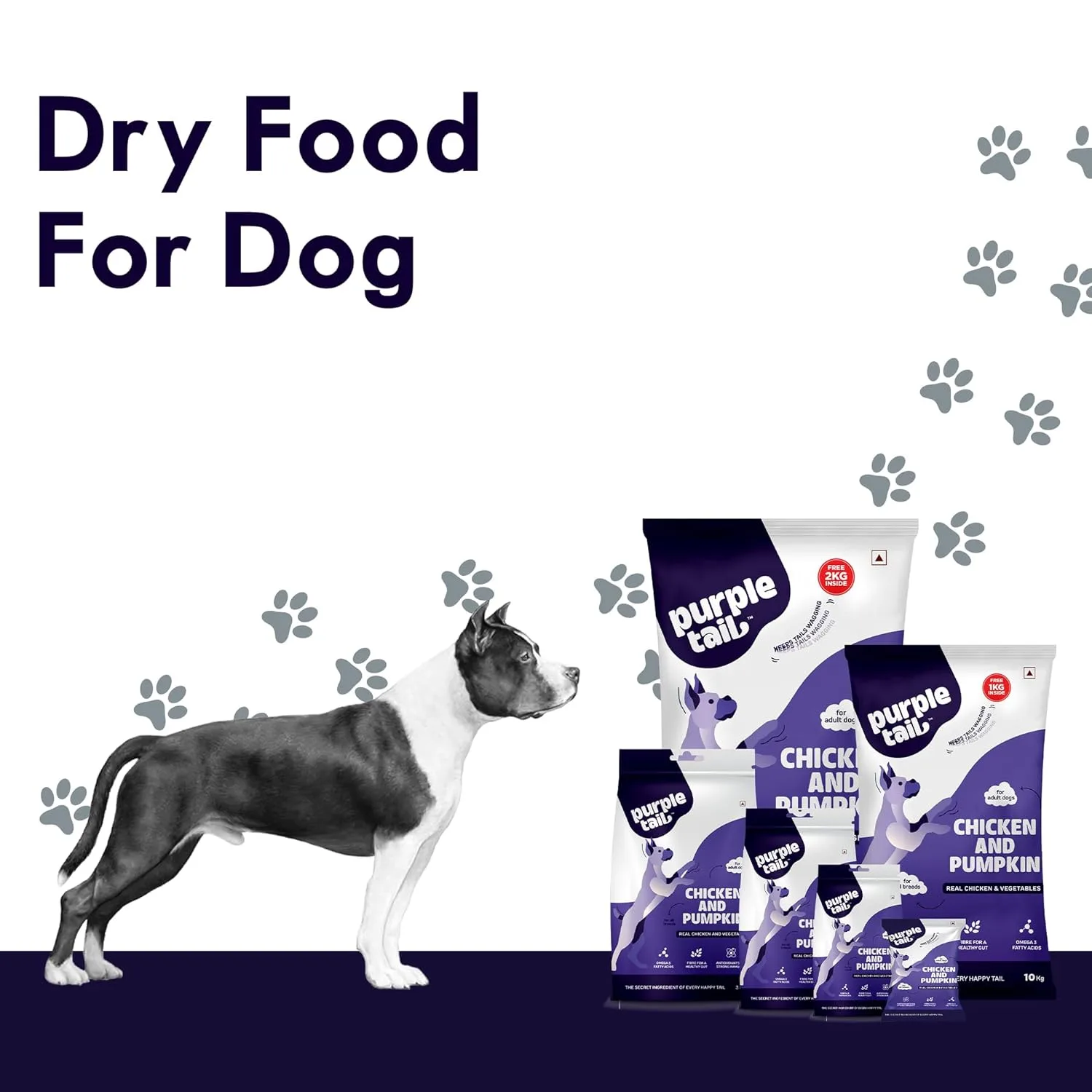 buy purple tail chicken and pumpkin adult dog food 3kg